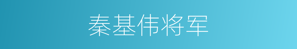 秦基伟将军的同义词