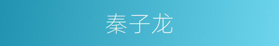 秦子龙的同义词