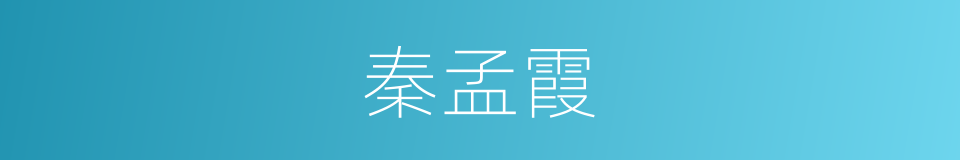 秦孟霞的同义词