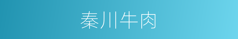 秦川牛肉的同义词