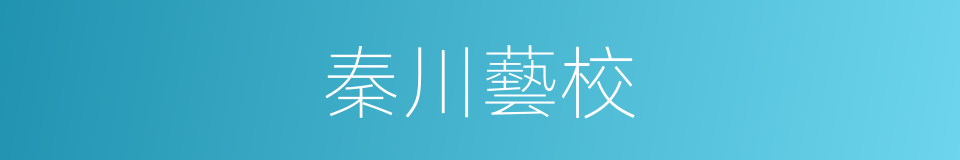 秦川藝校的同義詞
