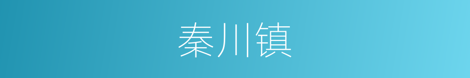 秦川镇的同义词