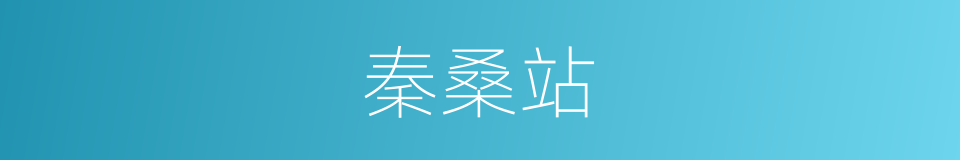 秦桑站的同义词