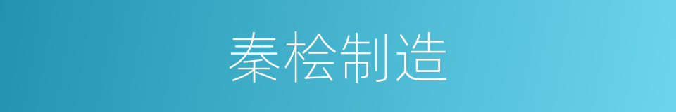 秦桧制造的同义词