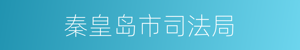 秦皇岛市司法局的同义词