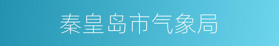 秦皇岛市气象局的同义词