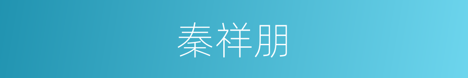 秦祥朋的同义词