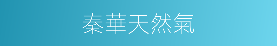 秦華天然氣的同義詞
