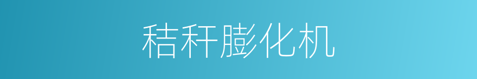 秸秆膨化机的同义词
