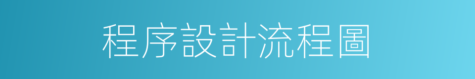 程序設計流程圖的同義詞