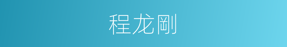 程龙剛的同義詞