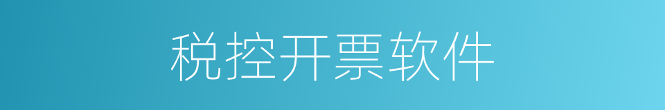 税控开票软件的同义词