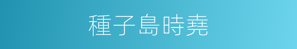 種子島時堯的同義詞