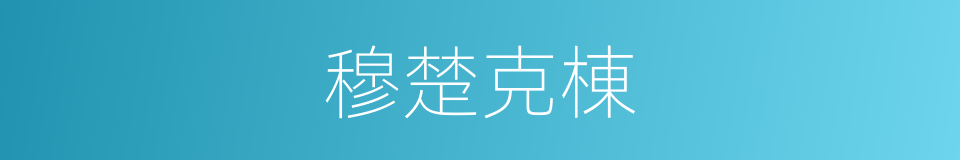 穆楚克棟的同義詞