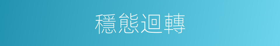 穩態迴轉的同義詞