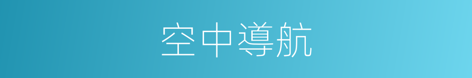 空中導航的同義詞