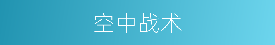 空中战术的同义词