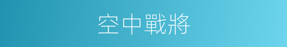 空中戰將的同義詞
