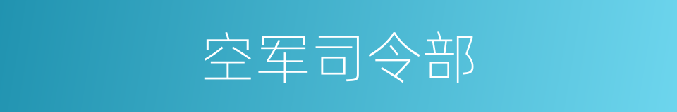 空军司令部的同义词