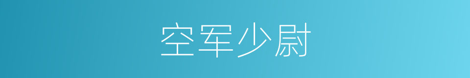 空军少尉的同义词