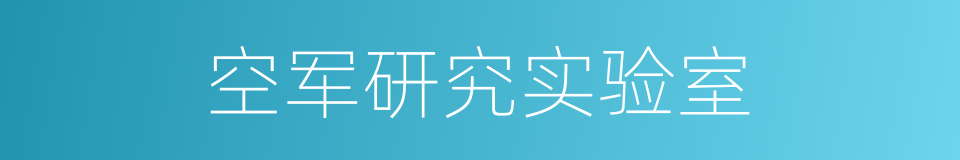 空军研究实验室的同义词