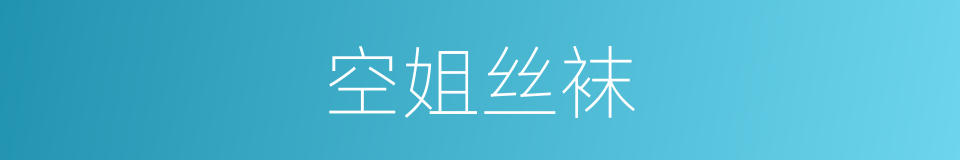 空姐丝袜的同义词