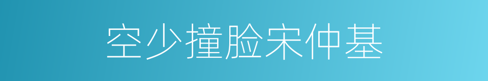 空少撞脸宋仲基的同义词