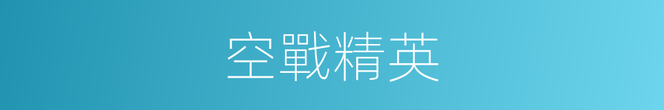 空戰精英的同義詞