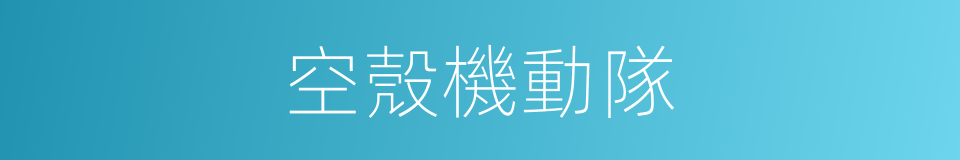 空殼機動隊的同義詞