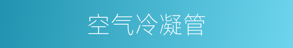 空气冷凝管的同义词