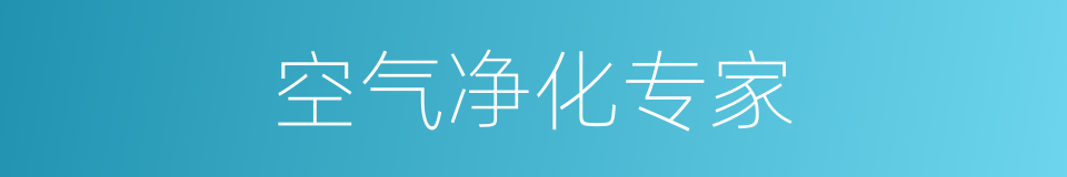 空气净化专家的同义词