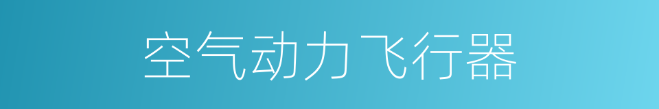 空气动力飞行器的同义词