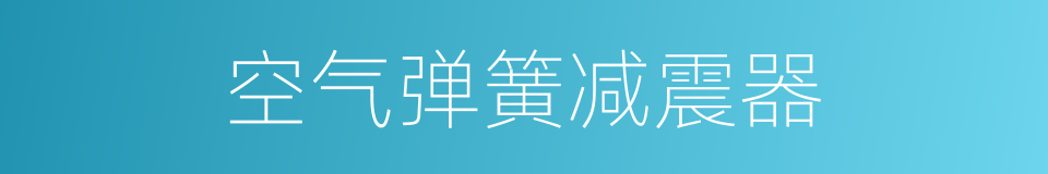 空气弹簧减震器的同义词