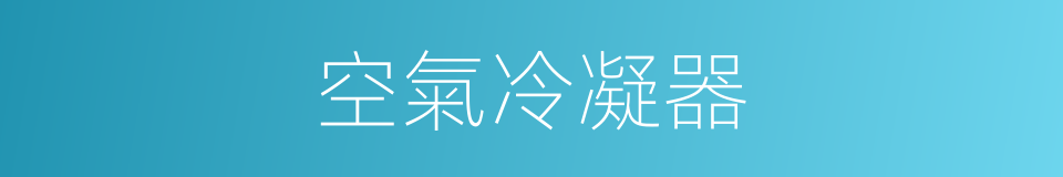 空氣冷凝器的同義詞