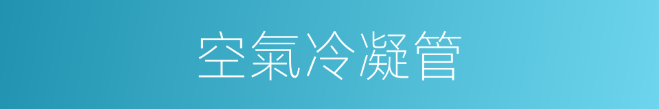 空氣冷凝管的同義詞