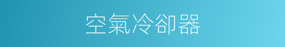 空氣冷卻器的同義詞