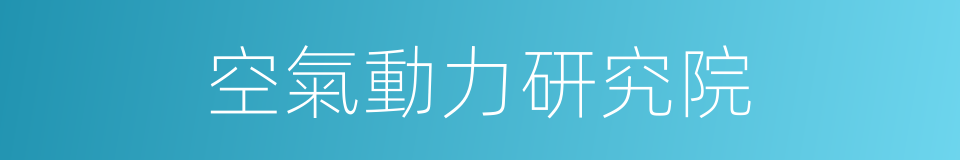 空氣動力研究院的同義詞