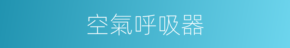 空氣呼吸器的同義詞