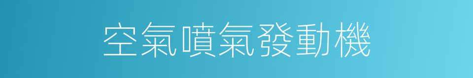 空氣噴氣發動機的同義詞