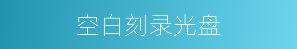 空白刻录光盘的同义词