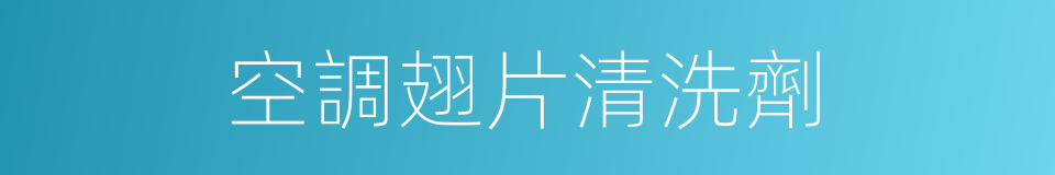 空調翅片清洗劑的同義詞