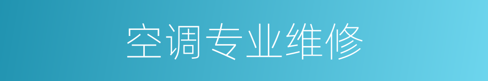 空调专业维修的同义词