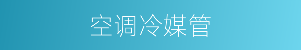 空调冷媒管的同义词