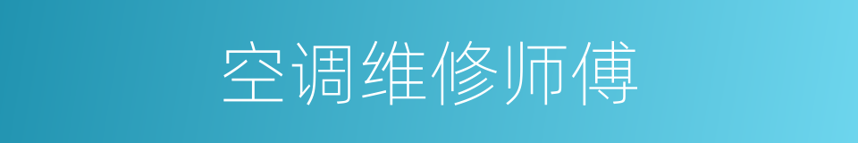 空调维修师傅的同义词