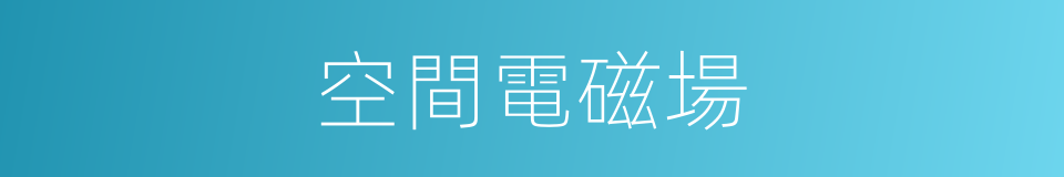 空間電磁場的同義詞