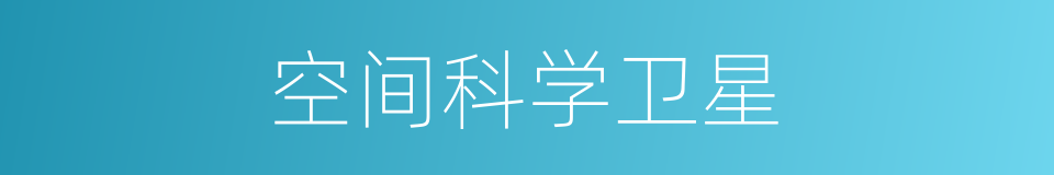 空间科学卫星的同义词