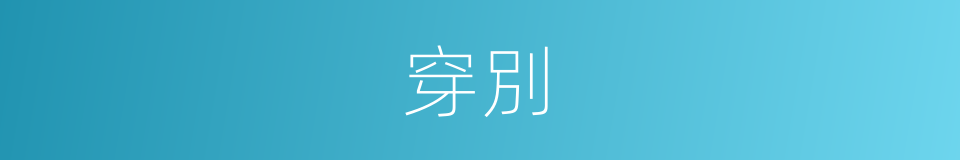 穿別的同義詞
