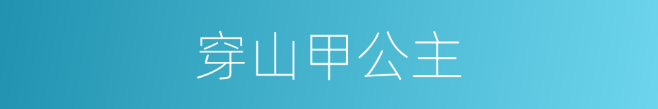 穿山甲公主的同义词