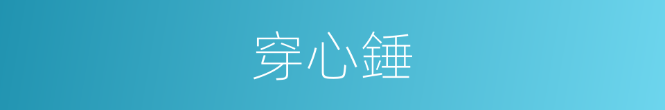 穿心錘的同義詞