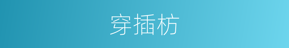 穿插枋的同义词